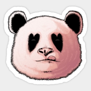 Panda in Love Sticker